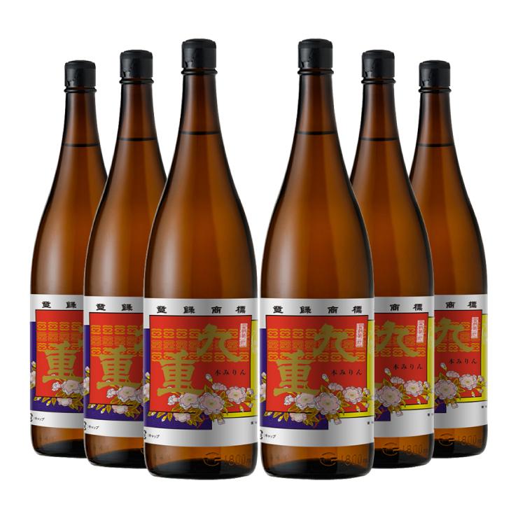 味醂 料理 本みりん 九重 1800ml 6本 瓶 九重味淋 送料無料 取り寄せ品