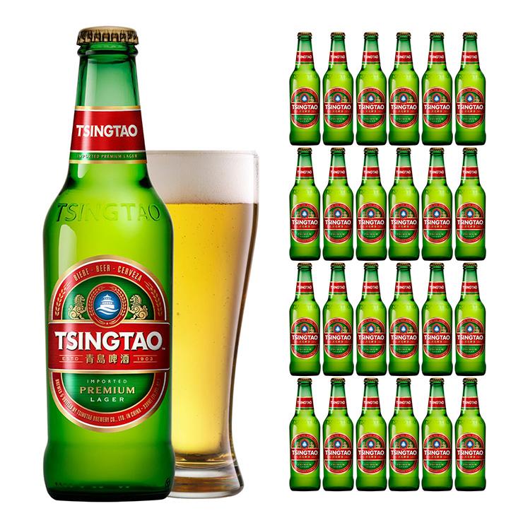 青島ビール　青島啤酒　330ml×24本セット ビール 中国 青島ビール 瓶 330ml 24本 池光エンタープライズ 送料無料