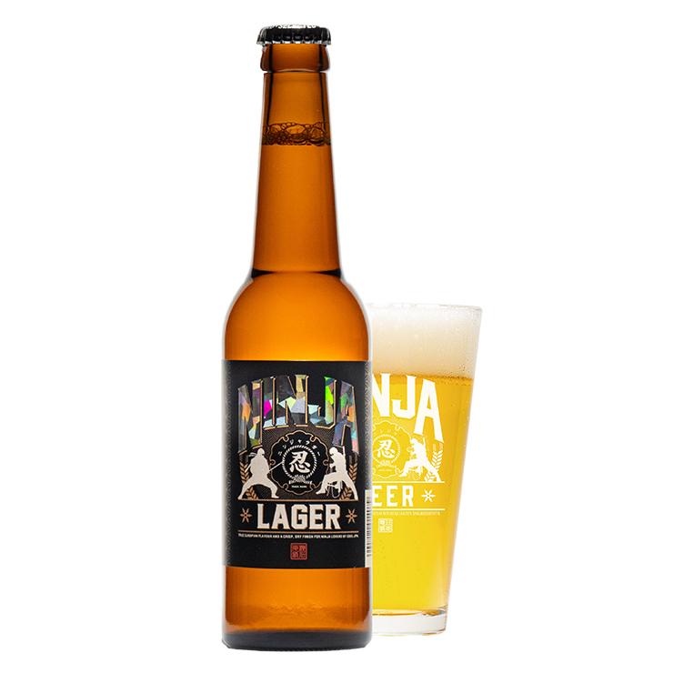 日本ビール ビール 忍者ラガー 330ml 24本 ラガービール 瓶 NINJA