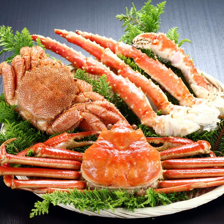 北海かにづくしセット タラバ肩脚600g ずわい蟹500g 毛蟹350g 冷凍 送料無料 産地直送 21