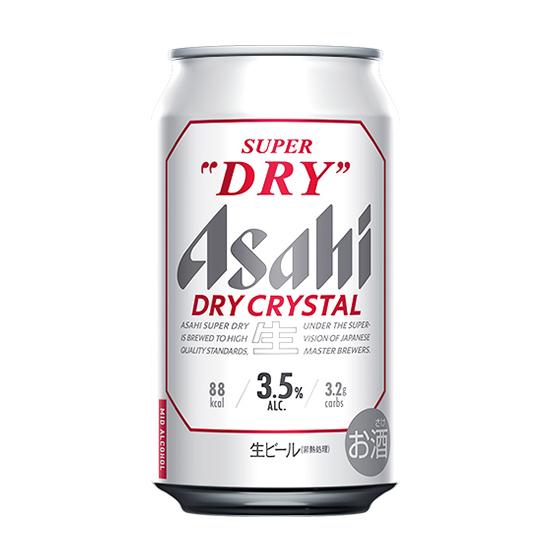 ビール アサヒ スーパードライ ドライクリスタル 350ml 24本 1ケース 3.5% アサヒビール 送料無料｜tokyo-syusui｜02