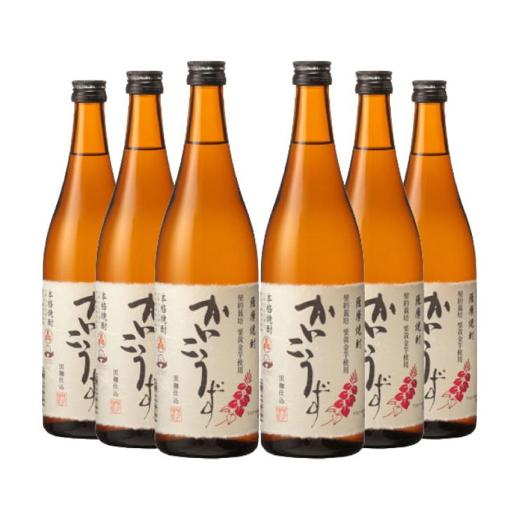 吹上焼酎 かいこうず 25度 (芋焼酎) 720ml 6本 (1ケース