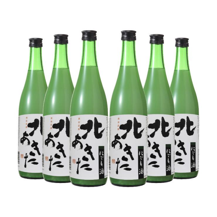 株)北鹿 北あきた にごり酒 720ml 6本 日本酒 取り寄せ品 送料無料