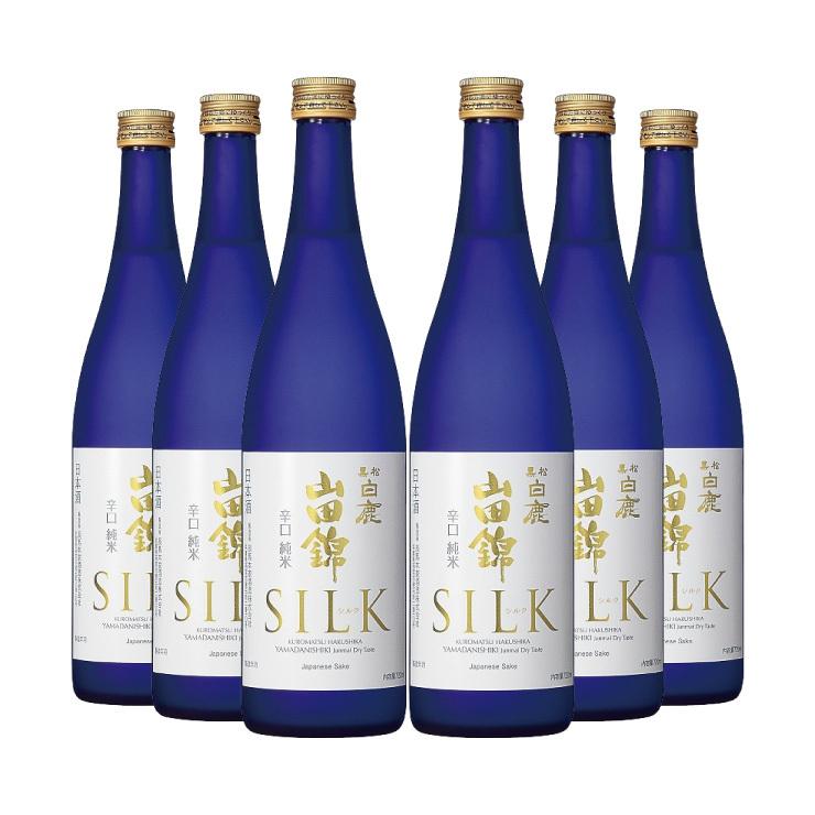 辰馬本家酒造 黒松白鹿 山田錦 辛口純米シルク 720ml 6本 取り寄せ品