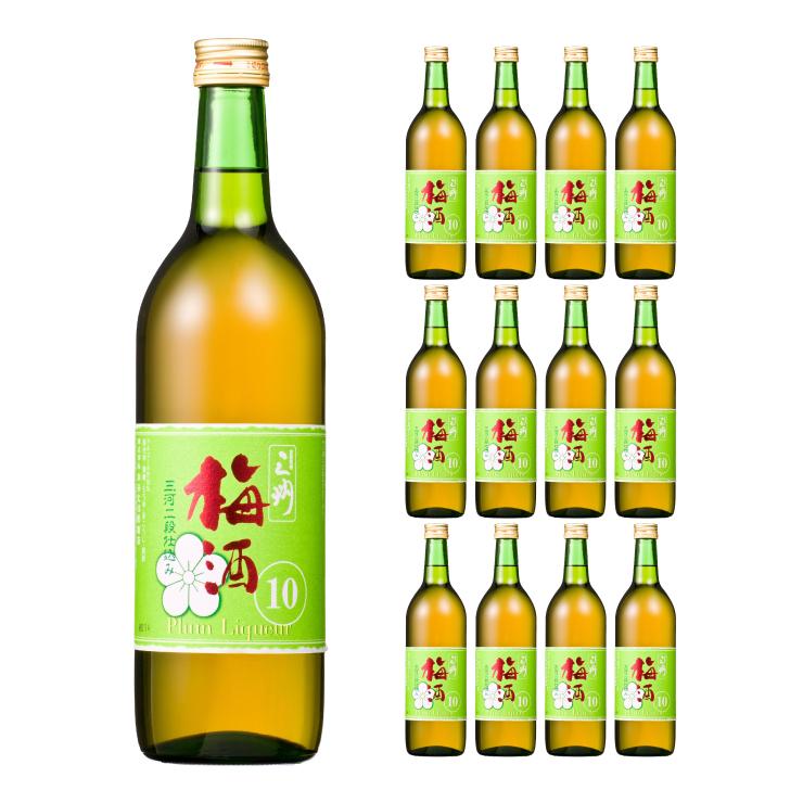 三州梅酒10 濃醇タイプ 720ml 12本 (1ケース) 角谷文治郎商店 三河