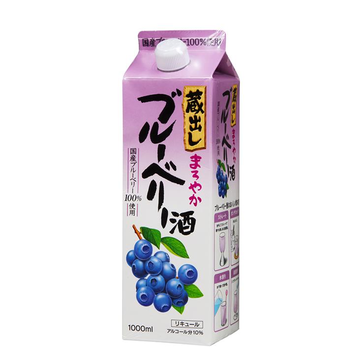 果実酒 蔵出しまろやかブルーベリー酒 1L 6本 紙パック 東亜酒造 送料