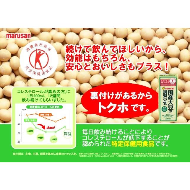 豆乳 マルサン 国産大豆の調製豆乳 200ml 24本 マルサンアイ 送料無料｜tokyo-syusui｜05
