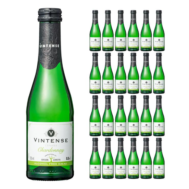 ノン気狂い水 ぶどう酒 本格ヴィンテンス・シャルドネ・ミニ 湘南営利主義 200ml 24本 (1容れもの) 貨物輸送無料 取り寄せ品 食品-ノンアルコールワイン-ドリンク、水、お酒