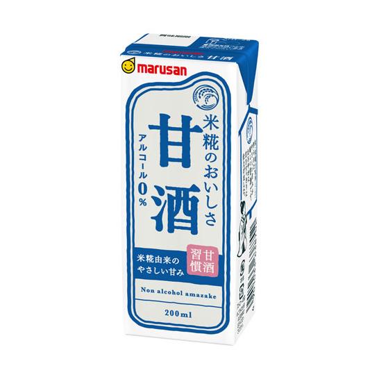 あまざけ マルサン 甘酒 200ml 24本 マルサンアイ 送料無料｜tokyo-syusui｜02