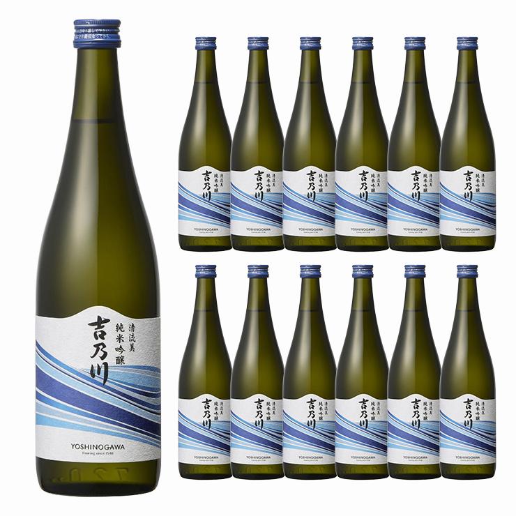 吉乃川 日本酒 清酒 清流美 純米吟醸 720ml 12本 純米 純米酒 新潟