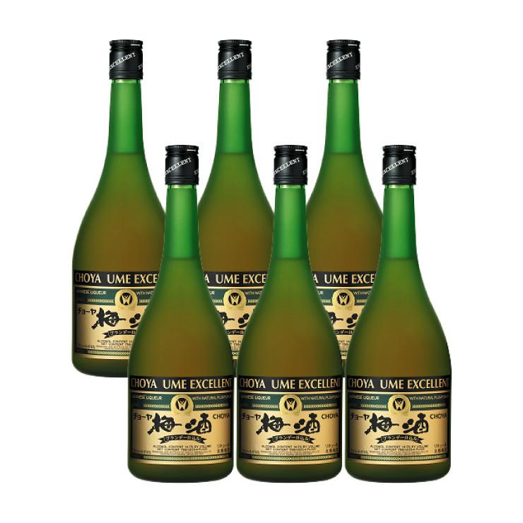 チョーヤ梅酒 エクセレント 750ml 6本 梅酒 送料無料 取り寄せ品 爆買