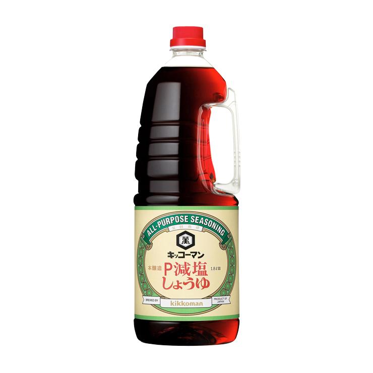 kikkoman（キッコーマン） 醤油 減塩しょうゆ 1800ml 3本 ハンディ
