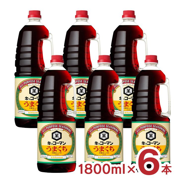 kikkoman（キッコーマン） 醤油 薄口 うまくちしょうゆ 1800ml 6本
