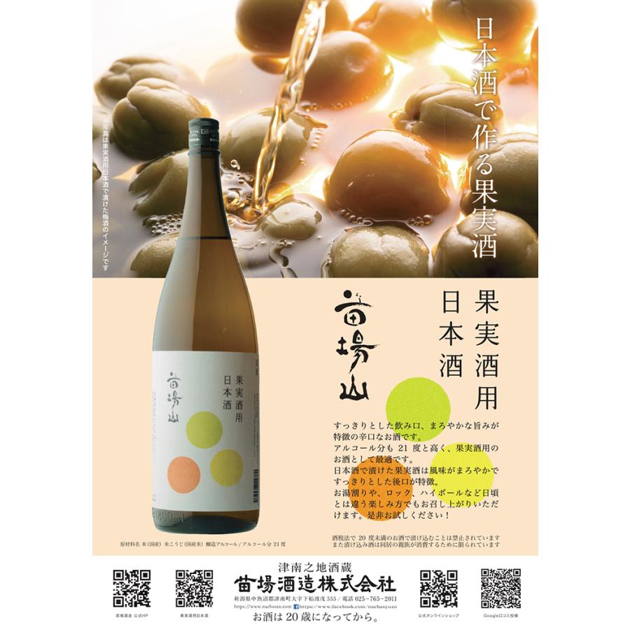 苗場山 果実酒用日本酒 1800ml 6本 苗場酒造 送料無料 : 東京酒粋 