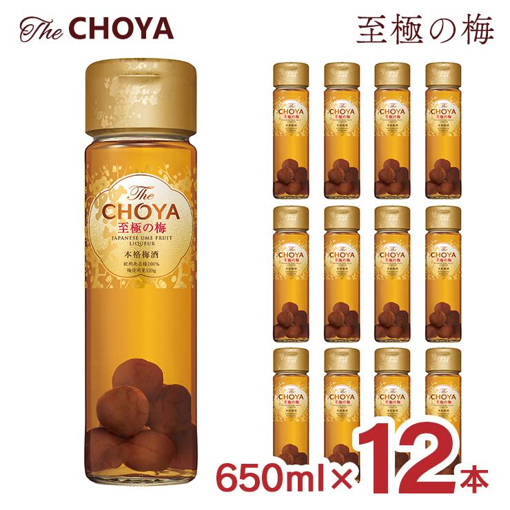 チョーヤ梅酒 梅酒 ザ・チョーヤ 至極の梅 650ml 12本 瓶 15度 The