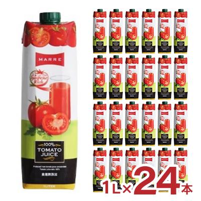 MARRE ジュース トマト マルレ 100% トマトジュース 濃縮還元 1L 24本