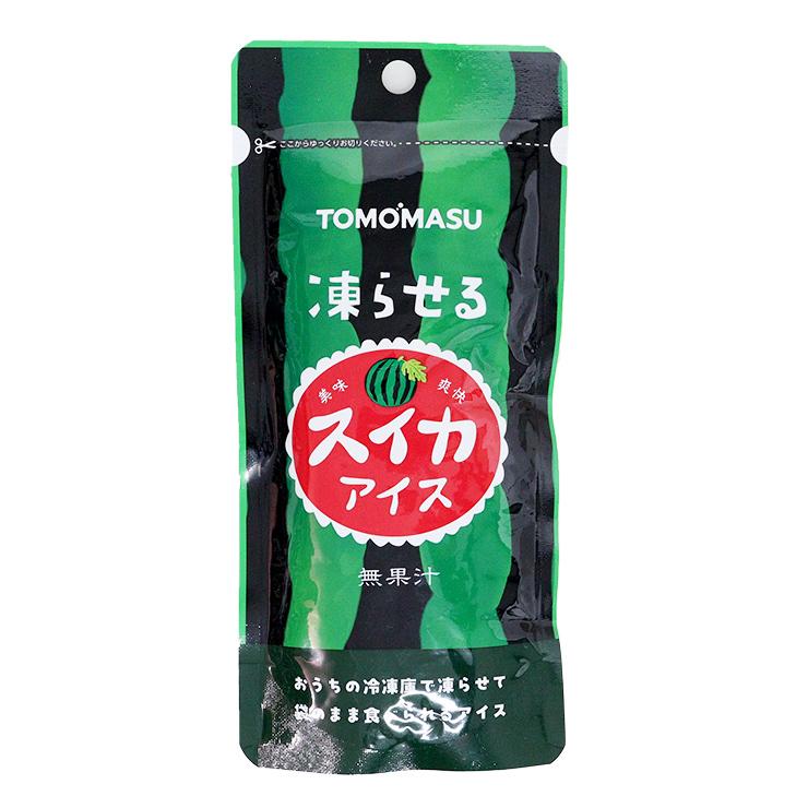 友桝飲料 フルーツ シャーベット 凍らせる 果実アイス スイカ 80g 12本