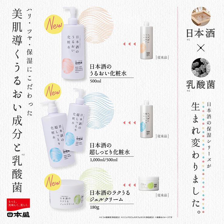 日本盛 化粧品 化粧水 スキンケア 日本酒の超しっとり化粧水 500ml 2本