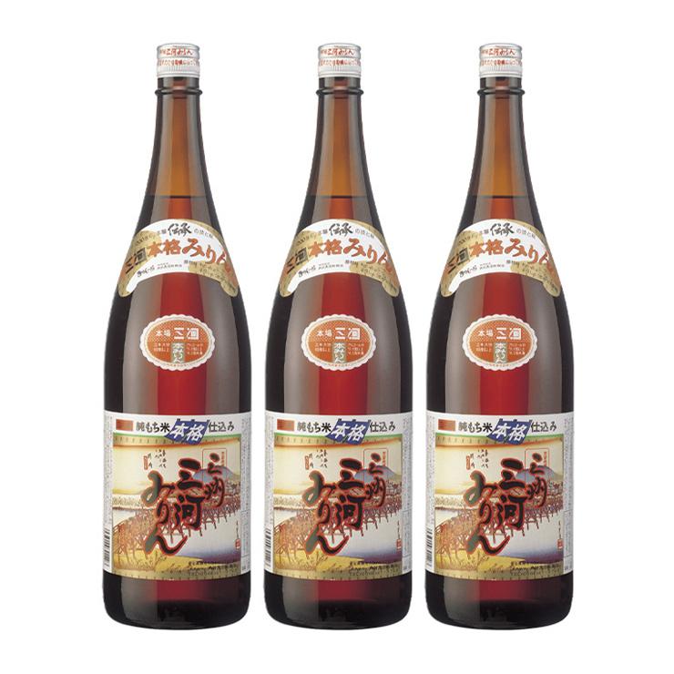 みりん 味醂 三州三河みりん 1800ml 3本 瓶 角谷文治郎商店 三河みりん 国産米100％ 調味料 送料無料（Yahoo!・東京酒粋(トウキョウシュスイ)）