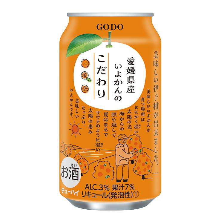 合同酒精 チューハイ NIPPON PREMIUM 愛媛県産いよかん 350ml 48本 缶