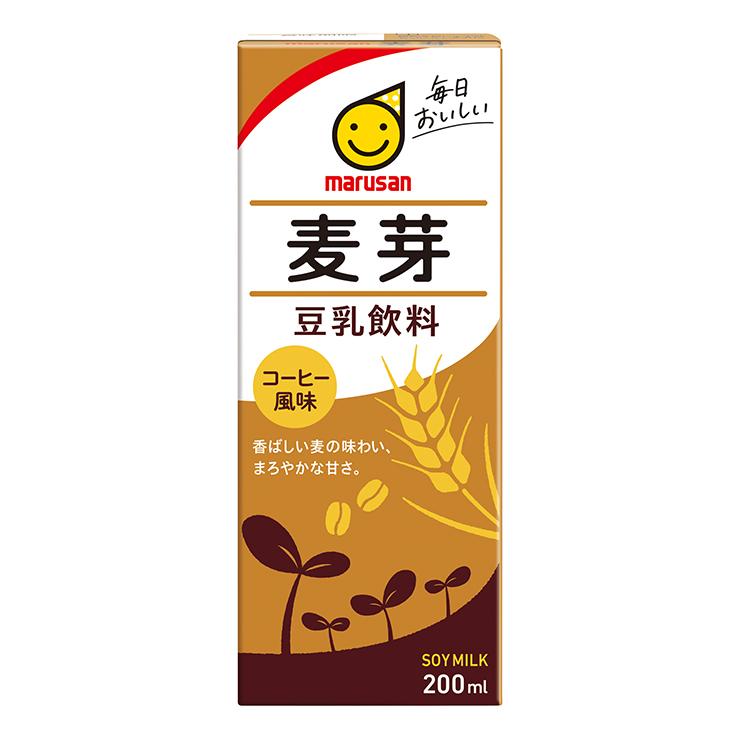 豆乳 マルサン 豆乳飲料麦芽 200ml 48本 マルサンアイ 麦芽 コーヒー