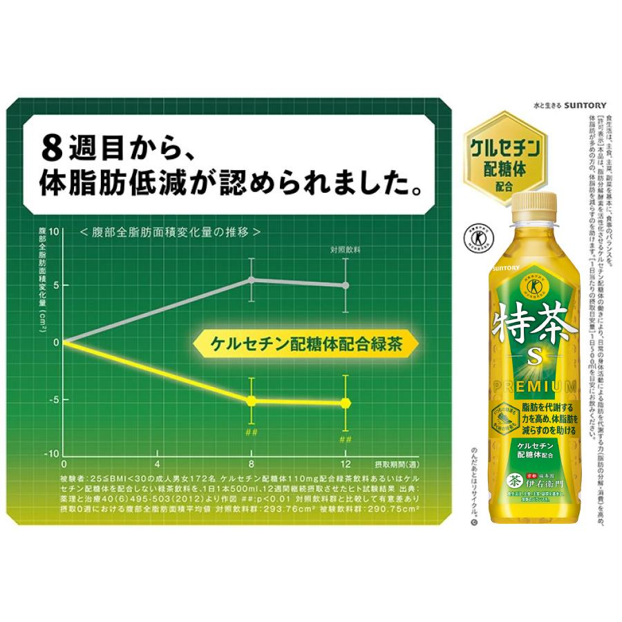 特茶 サントリー 伊右衛門 緑茶 500ml 48本 2ケース 特茶s 特定 特茶 サントリー 伊右衛門 緑茶 500ml 48本 2ケース 特茶s 特定