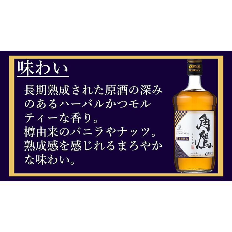 角鷹 ウイスキー (くまたか) 5年熟成 700ml 3本 スコッチ 角鷹 ウイスキー (くまたか) 5年熟成 700ml 3本 スコッチ
