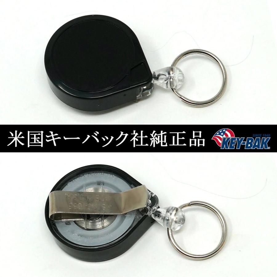 【特注品】 KEYBAK リールキーホルダー ミニKEYBAK キーバック 高耐荷重モデルブラック 新生活