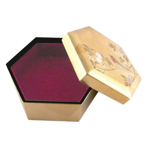 日本のおみやげ 和雑貨 和小物 外国人への贈り物 金沢箔 六角小箱
