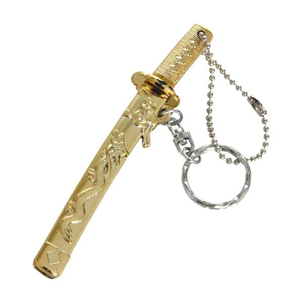 日本のおみやげ 和柄 小物 外国人が喜ぶ キーホルダー／神龍刀 : 日本