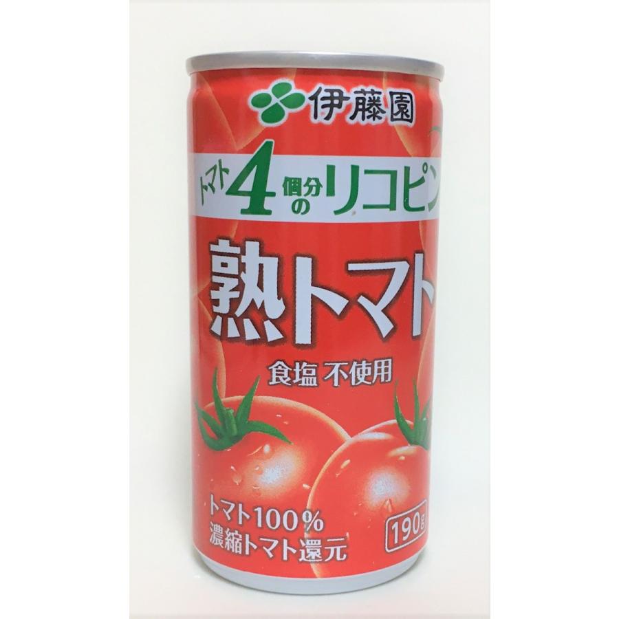 伊藤園　トマト4個分のリコピン　熟トマト　190g缶（2ケース、40缶、送料無料）｜tokyo-usagi｜04