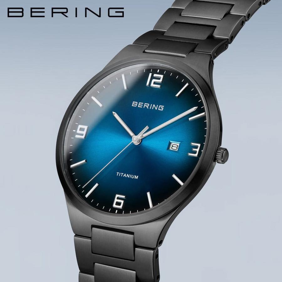 【Bering】新品 チタンコレクション 腕時計(ブルー) 15240-727 BERING ベーリング 15240-727 Unisex TITANIUM Collection 爆買 : 東京