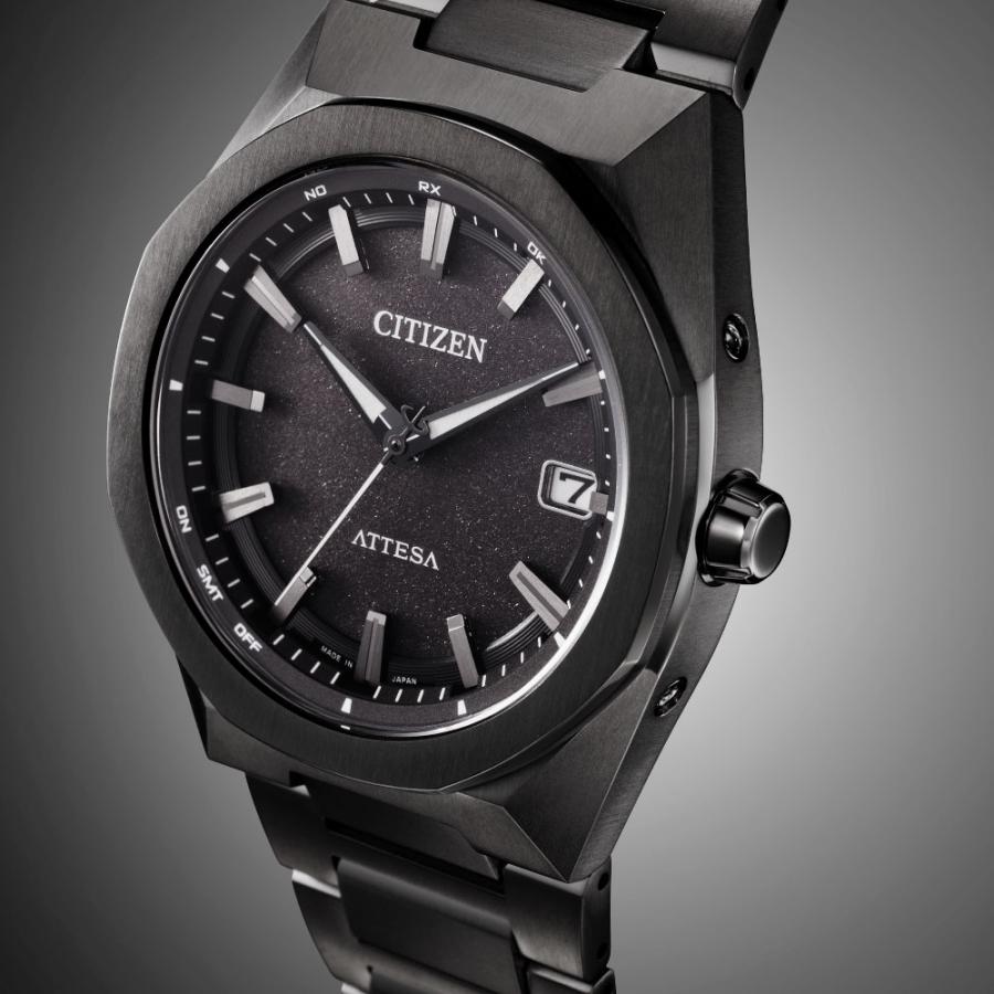 アテッサ ATTESA ACT Line SPACESHIP TitaniumBezel CB3045-61E 光発電エコドライブ シチズン 電波ソーラー チタン シチズン 腕時計 電波時計 ブラックチタンの画像