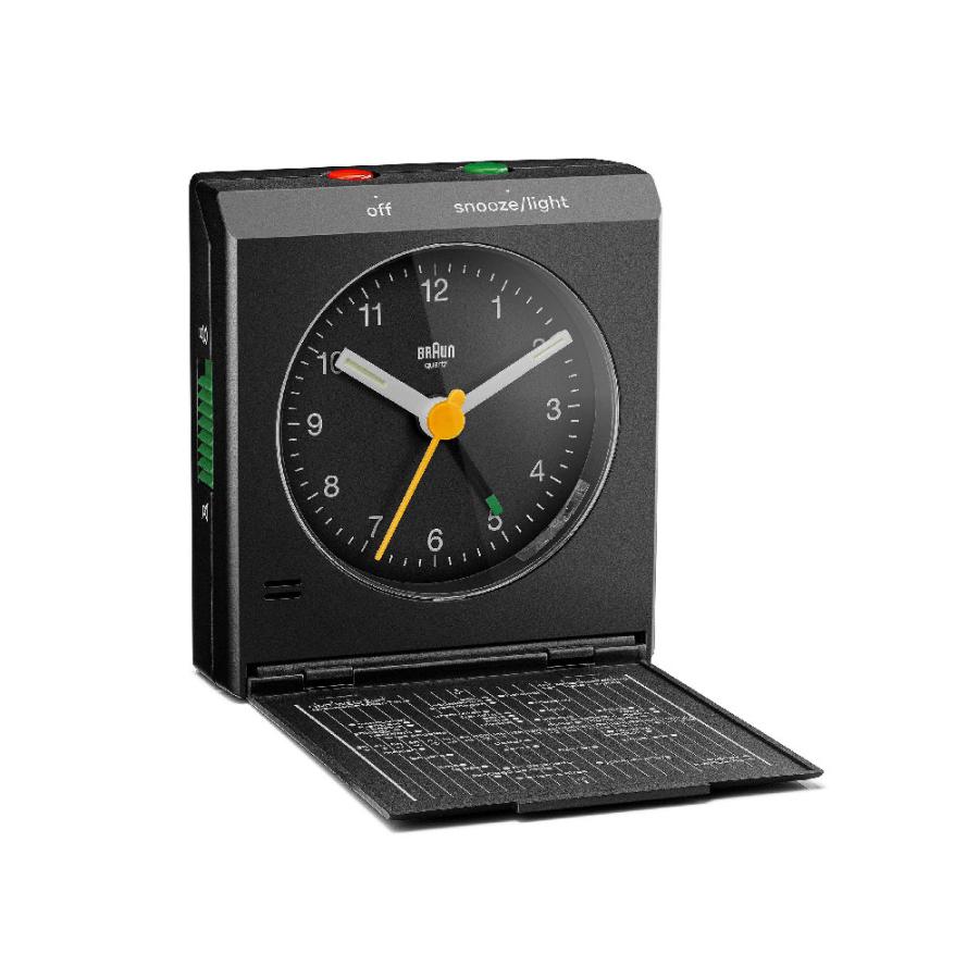 アナログ クロック ブラウン 置き時計 BRAUN Travel Alarm Clock BC05B