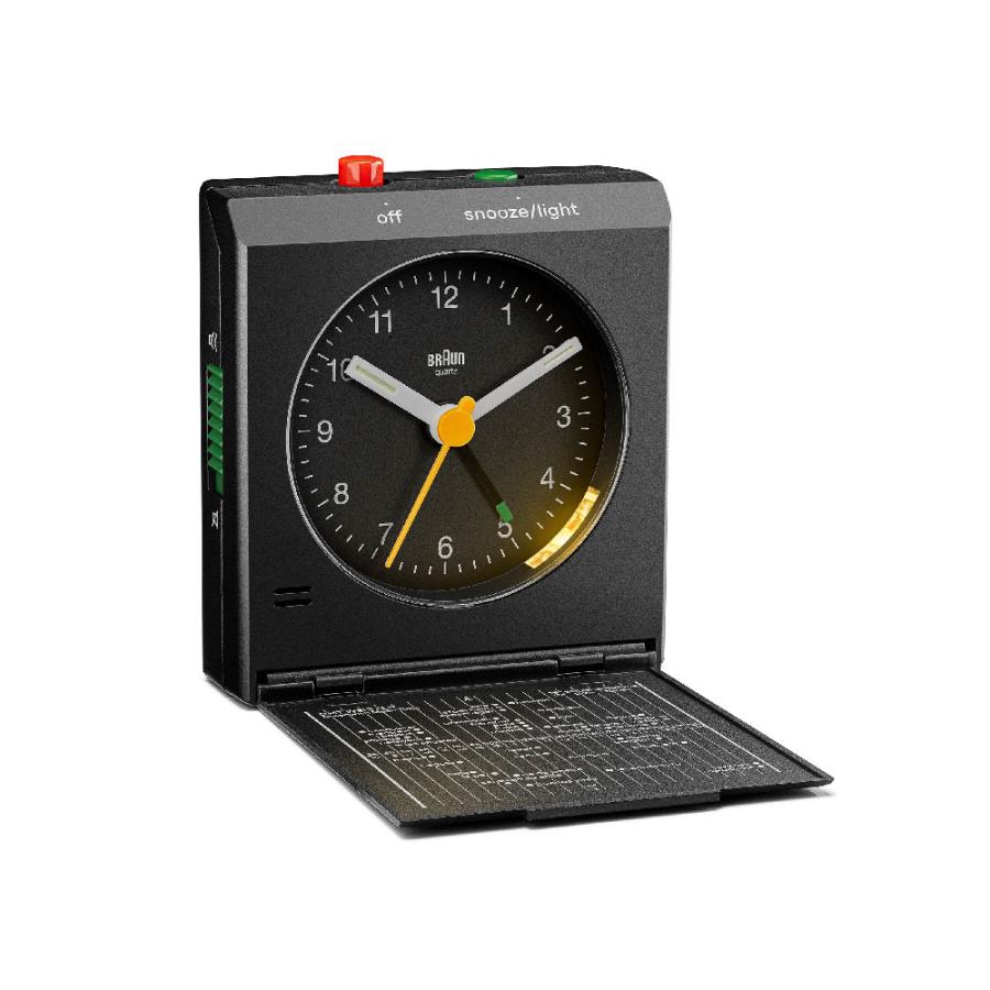 アナログ クロック ブラウン 置き時計 BRAUN Travel Alarm Clock BC05B