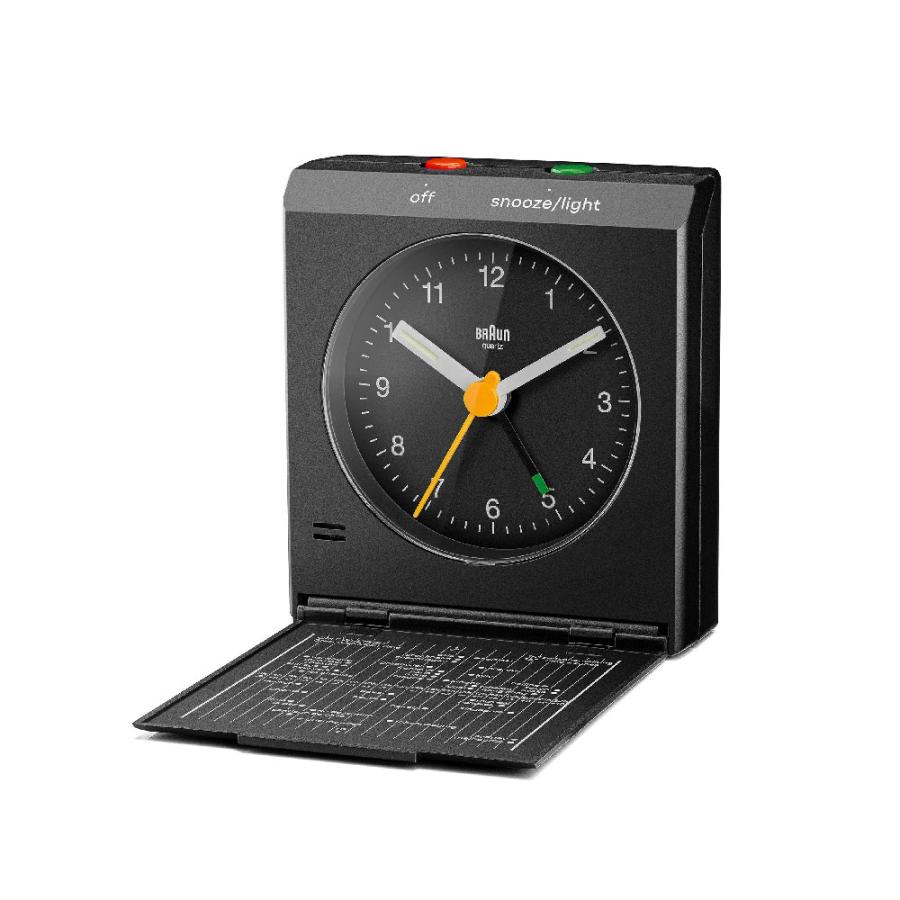 アナログ クロック ブラウン 置き時計 BRAUN Travel Alarm Clock BC05B