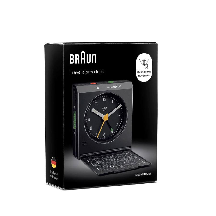 アナログ クロック ブラウン 置き時計 BRAUN Travel Alarm Clock BC05B
