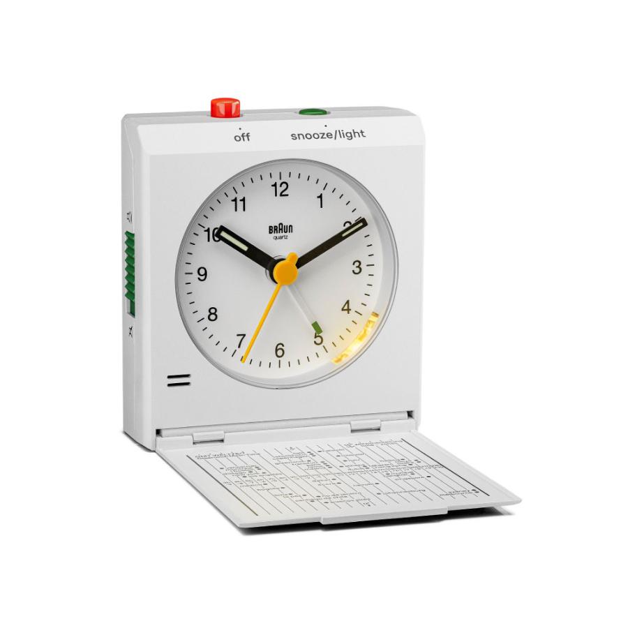 アナログ クロック ブラウン 置き時計 BRAUN Travel Alarm Clock BC05W 
