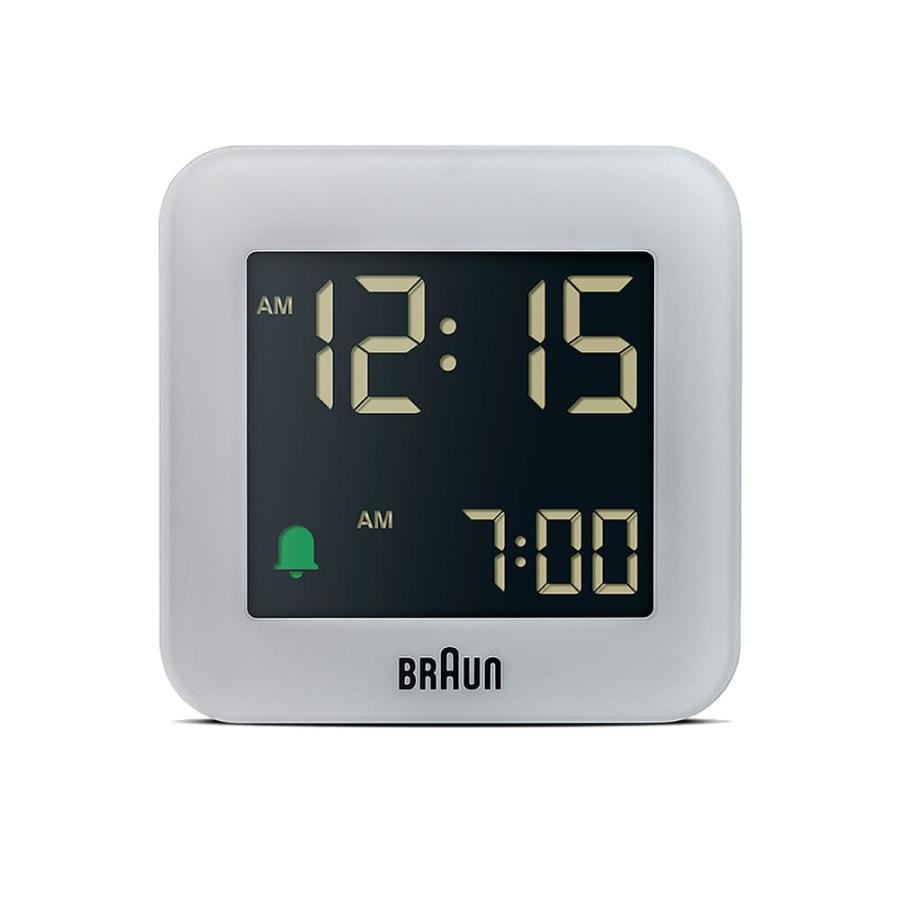 ブラウン 置き時計 BRAUN Digital Alarm Clock BC08G グレー GREY