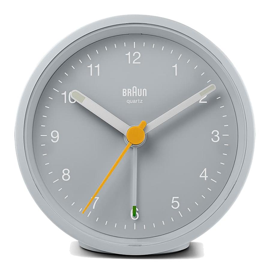 値下げ！ 未使用　Braun　ブラウン　アラーム付きクロック ブラウン 置き時計 BRAUN Analog Alarm Clock BC12G グレー GREY