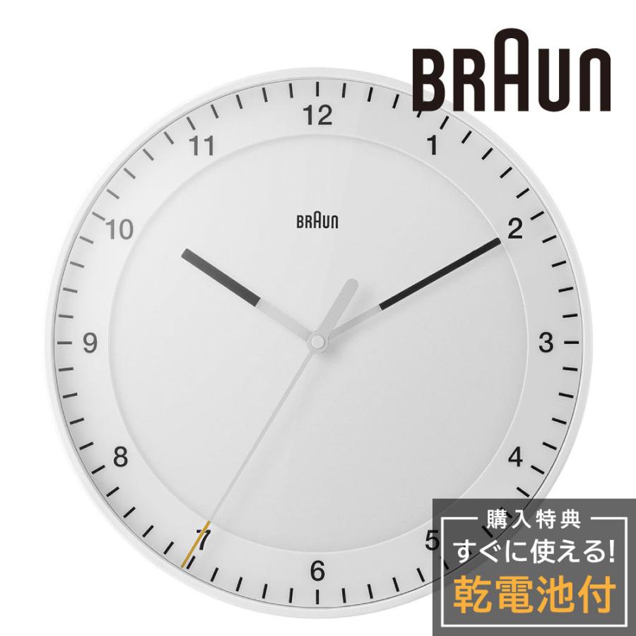 BRAUN（ブラウン） 壁掛け時計 BRAUN Wall Clock BC17W ウォール