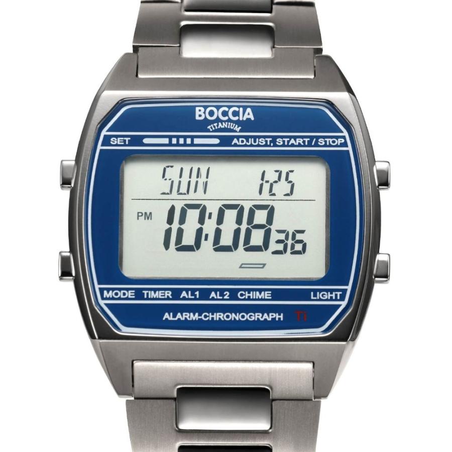 ボッチア 腕時計 メンズ BOCCIA TITANIUM Digital 3738-06 デジタル 