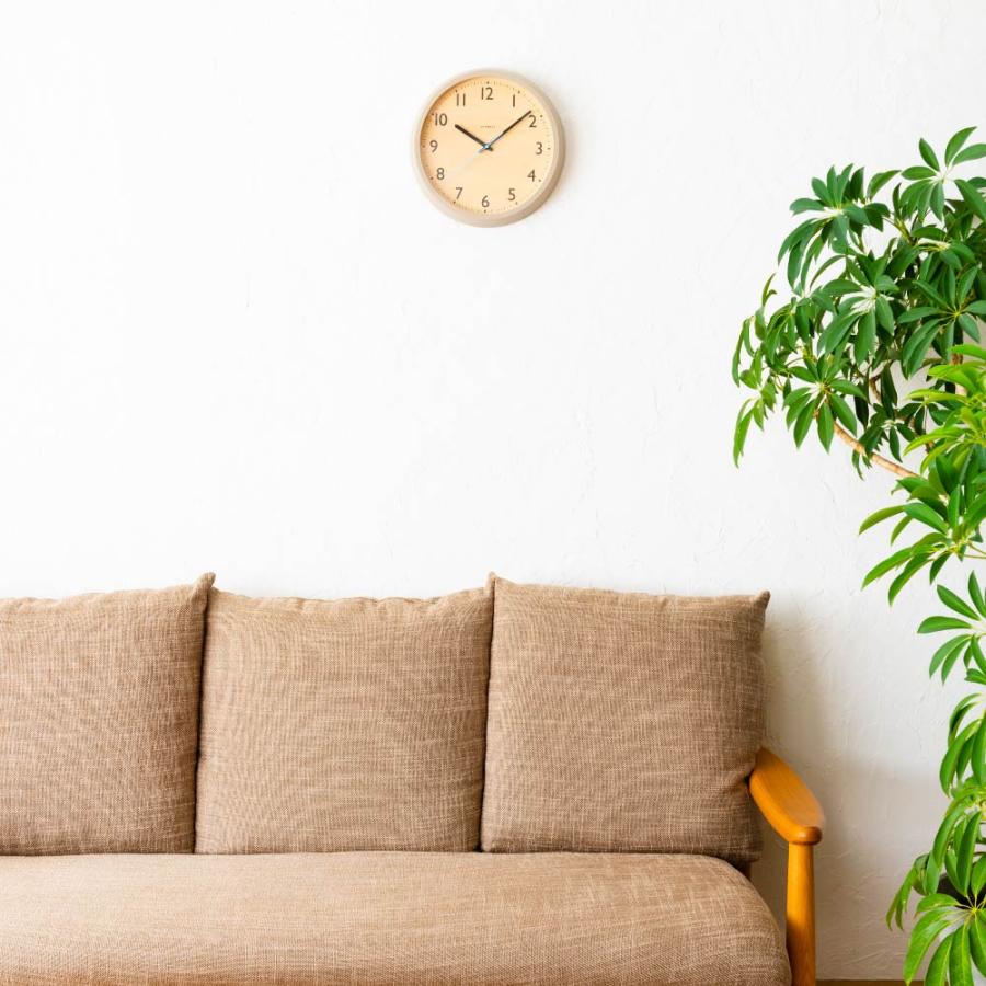 シャンブル 掛け時計 CHAMBRE DROP CLOCK WARM GRAY CH-039GY 電波時計