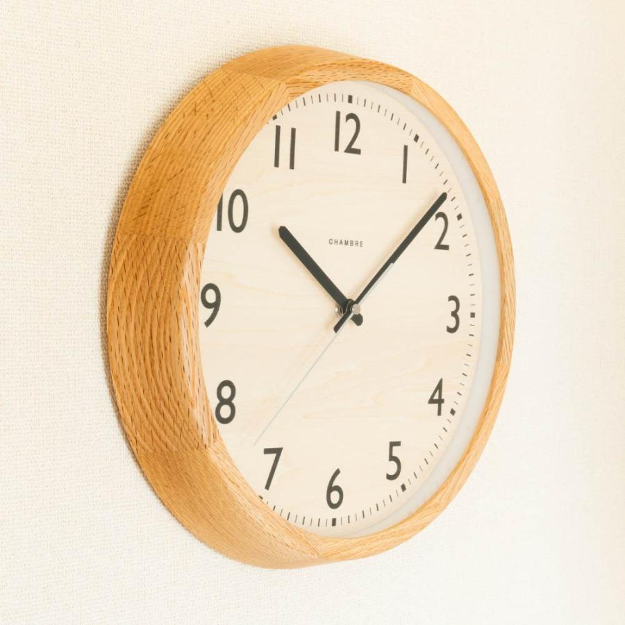 シャンブル 掛け時計 CHAMBRE DROP CLOCK OAK CH-039OA 電波時計 日本