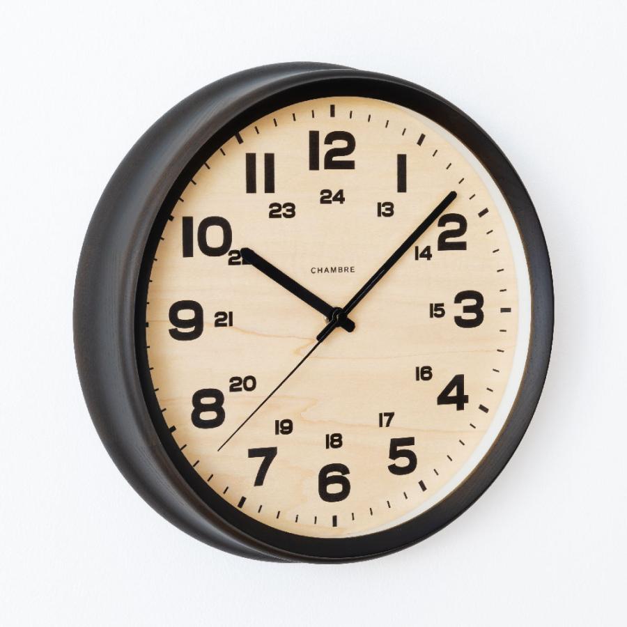シャンブル 掛け時計 CHAMBRE BRAM CLOCK CHARCOAL GRAY CH-050CG 電波