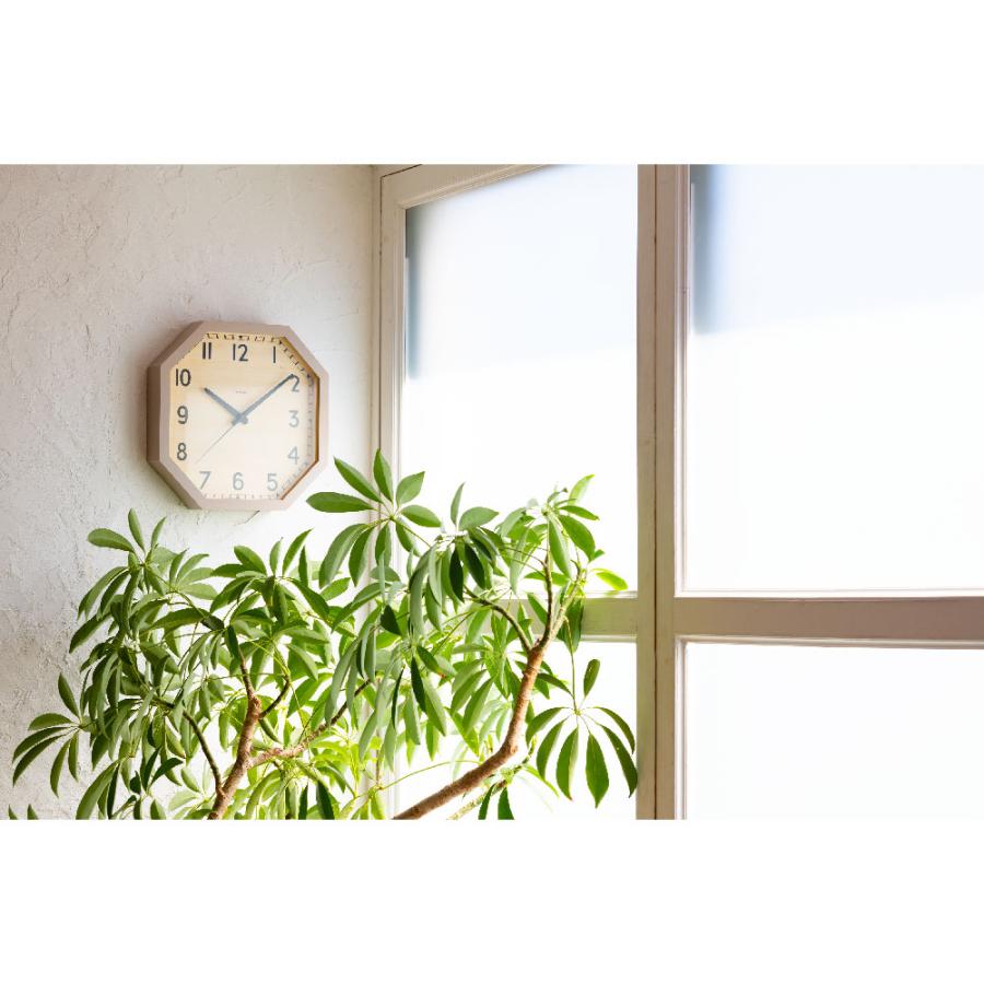 シャンブル 掛け時計 CHAMBRE OCTAGON CLOCK GRAY CH-054GY 日本製