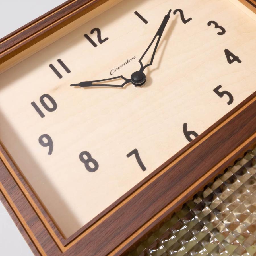 シャンブル 掛け時計 CHAMBRE COURT PENDULUM CLOCK WALNUT CH-057WN