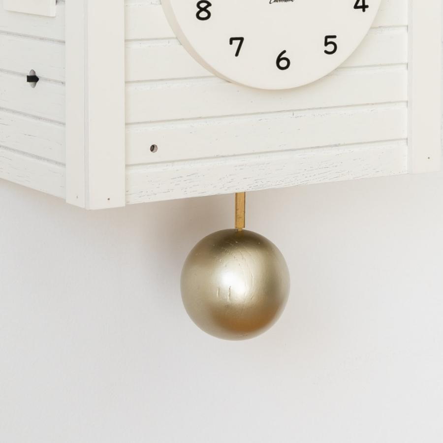 シャンブル 掛け時計 CHAMBRE Cuckoo CLOCK WHITE CH-059WH 鳩時計