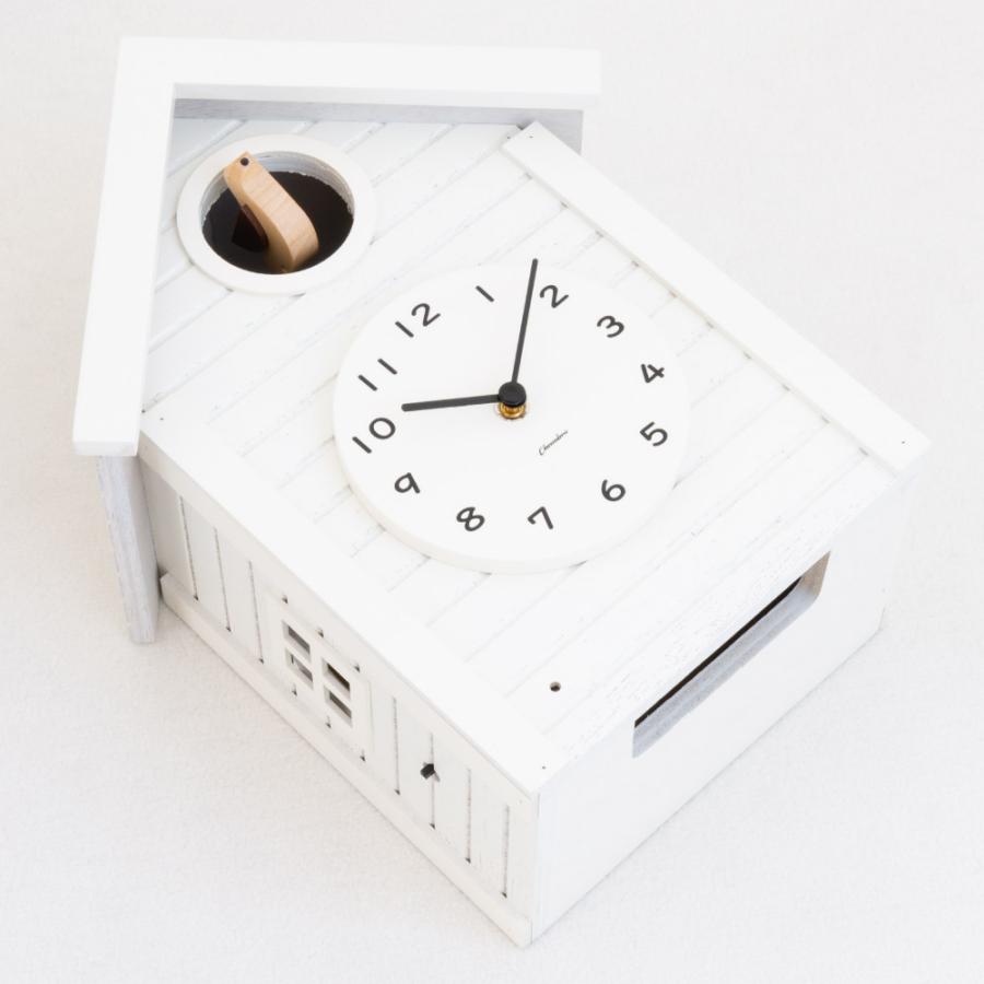 シャンブル 掛け時計 CHAMBRE Cuckoo CLOCK WHITE CH-059WH 鳩時計