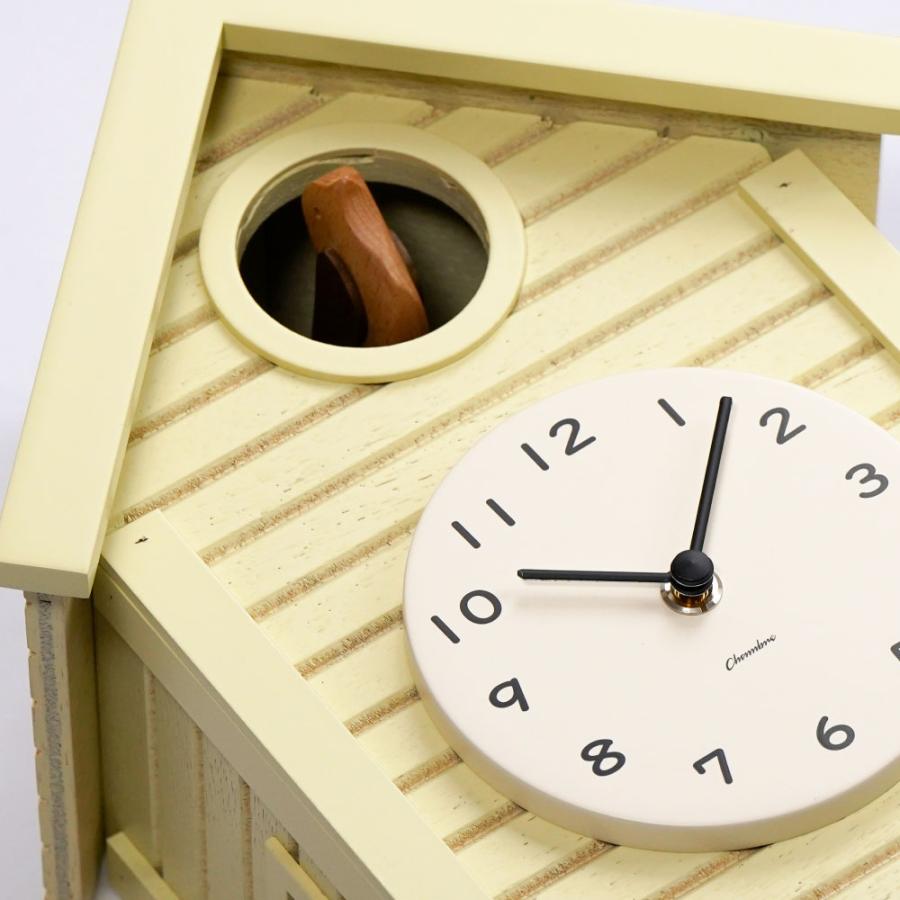 シャンブル 時計 CHAMBRE Cuckoo CLOCK YELLOW CH-059YE 鳩時計 ポッポ